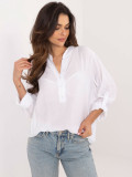 Bílá blůza s dlouhým rukávem