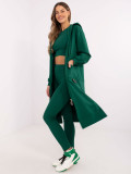 Stylový komplet v tmavě zelené barvě