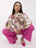 Elegantní květinová blůza