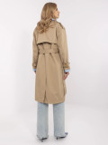 Elegantní přechodný plášť v béžové barvě