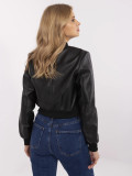 Stylová černá bomber bunda