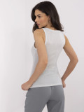 Stylový šedý top bez rukávů