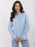 Elegantní modrá košile s dlouhým rukávem