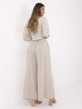 Béžové palazzo kalhoty