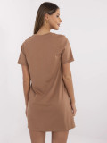 Sportovní mini šaty hnědé
