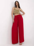 Stylové červené kalhoty