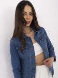 Dámská modrá džínová bunda