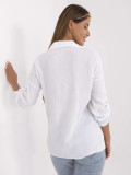 Bílá dámská košile s dlouhým rukávem