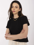 Černé tričko s krátkým rukávem
