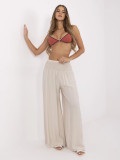 Béžové palazzo kalhoty