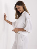 Bílá blůza s 3/4 rukávy