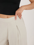 Béžové palazzo kalhoty z viskózy