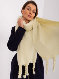 Světle žlutá široká šála