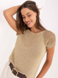 Elegantní zlatá blůza