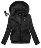 Prošívaná bunda na přechodné období černá