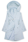 Světle modrá parka na jaro/podzim