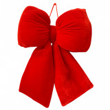 Červená vánoční mašle 29x33 cm