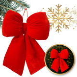 Červená vánoční mašle 29x33 cm