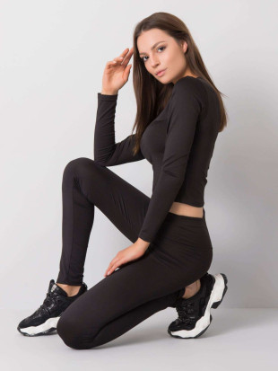 Černý dámský sportovní komplet
