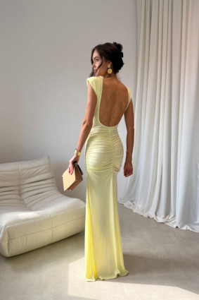 Maxi žluté šaty Aurelia