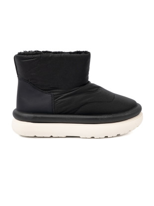 Černé sněhule s kožešinovým vnitřkem