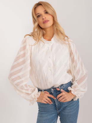 Elegantní halenka ve světle béžovém odstínu