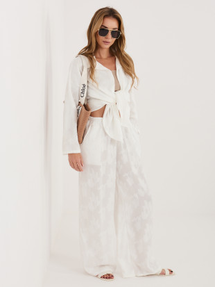 Bílý dámský komplet