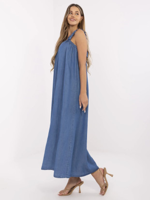 Maxi oversize šaty v tmavě modré barvě