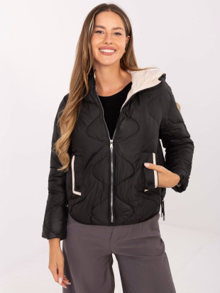 Stylová černá přechodná bunda