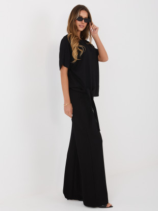 Černý komplet halenka a kalhoty