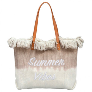 Plážová taška SUMMER VIBES béžová