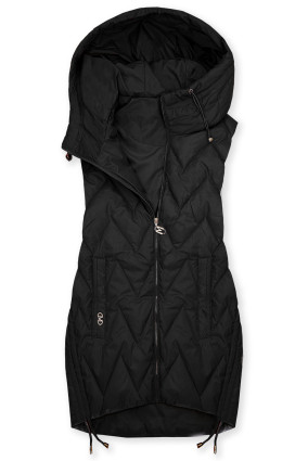 Černá prodloužená vesta